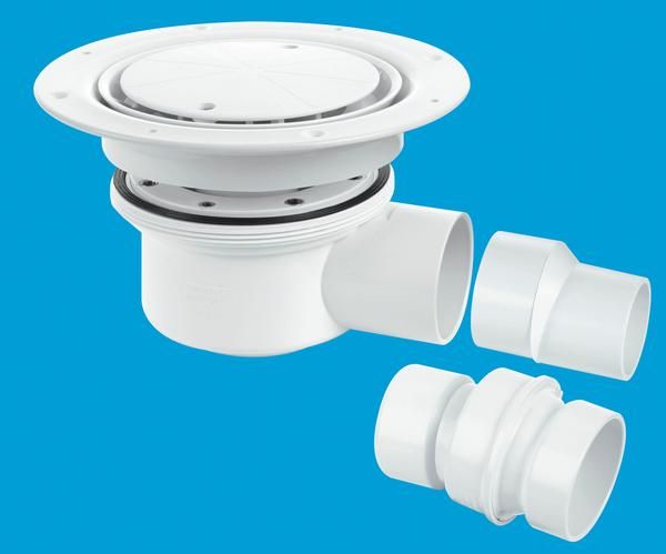McAlpine TSG52-WH 50mm Trapped Shower Gully (10bx TSG52WH Bathroomsuites