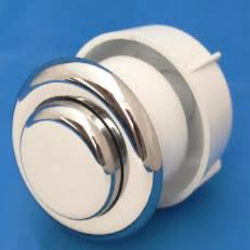 Twyford single flush push button  Toilet Cistern syphon spares Twyford Air Button, Single Flush, Small Button - Chrome Plated CF9001CP