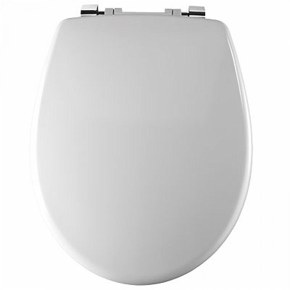 Twyford Avalon Toilet seat and cover With stainless steel top fix hinges White AV7865WH