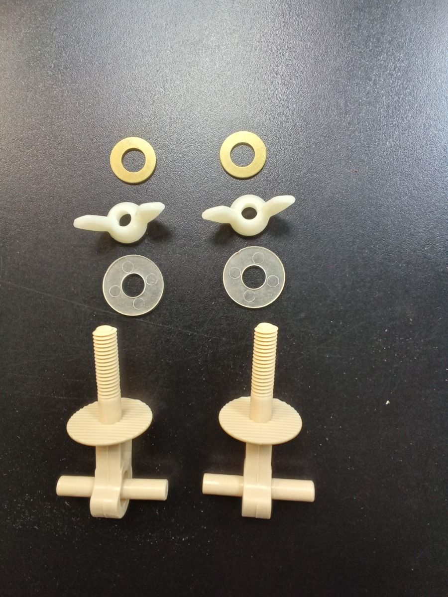 Twyford Plastic Hinges Capricorn Almond