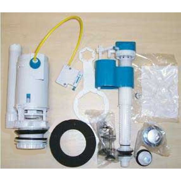 U290367 Universal Push Button Toilet Cistern Pack Cable Operated Ideal for the Della Toilet Cistern Range