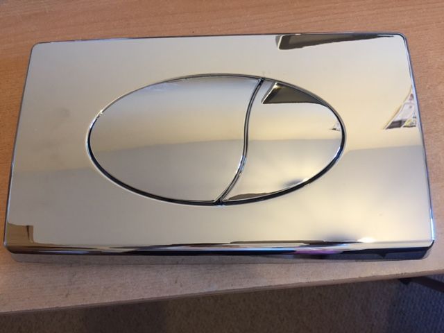 Europa large chrome flush plate size 330 x 195mm AG1378 