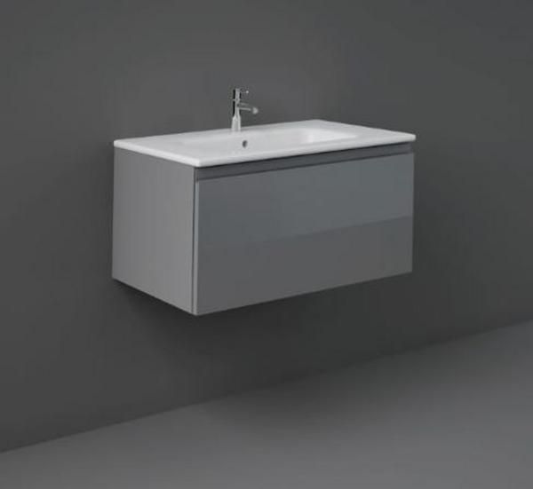 RAK Joy Uno Wh 1 Drawer Vanity 80Cm In Urban Grey UNOWH080UGY Bathroomsuites