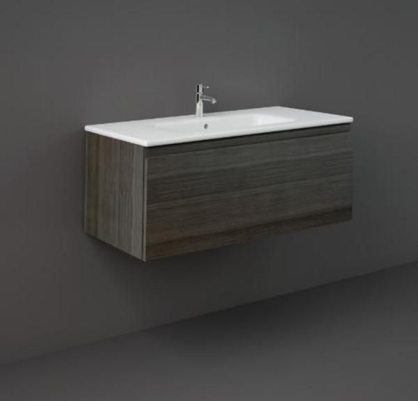 RAK Joy Uno Wh 1 Drawer Vanity 100Cm UNOWH100MOK Bathroomsuites
