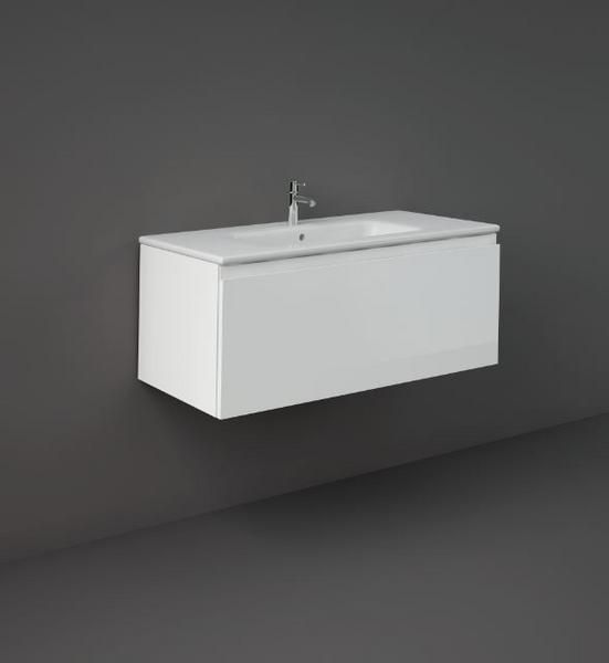 RAK Joy Uno Wh 1 Drawer Vanity 100Cm UNOWH100PWH Bathroomsuites