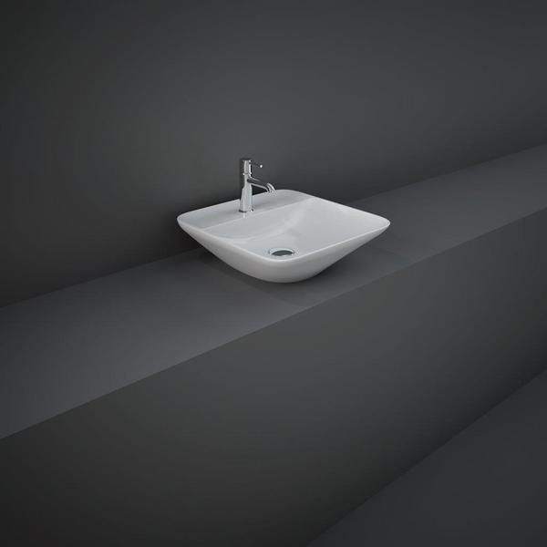 RAK Variant Sq Counter Top Wash Bsn 42Cm 1Th VARCT44201AWHA Bathroomsuites
