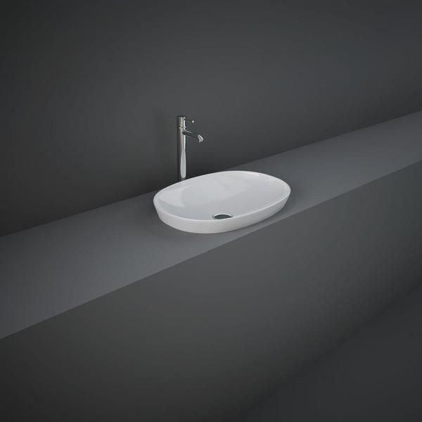 RAK Variant Oval Drop-In Wash Bsn 50Cm VARDI25000AWHA Bathroomsuites