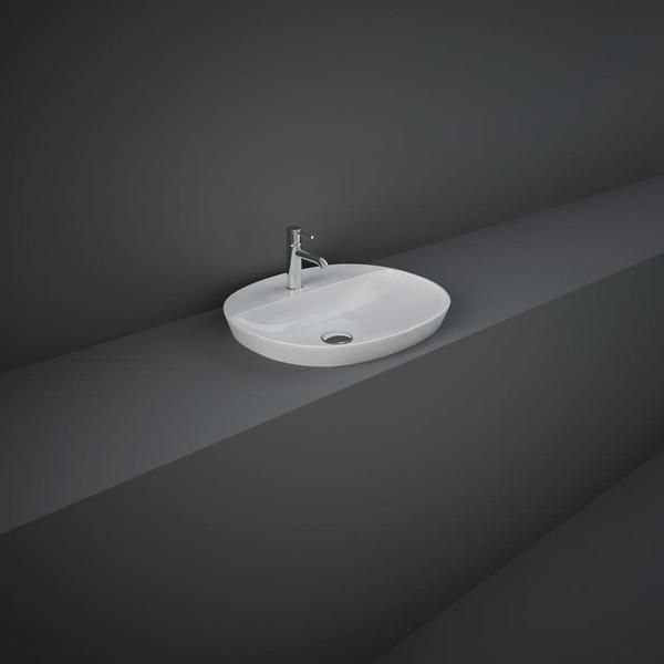 RAK Variant Oval Drop-In Wash Bsn 50Cm 1Th VARDI25001AWHA Bathroomsuites