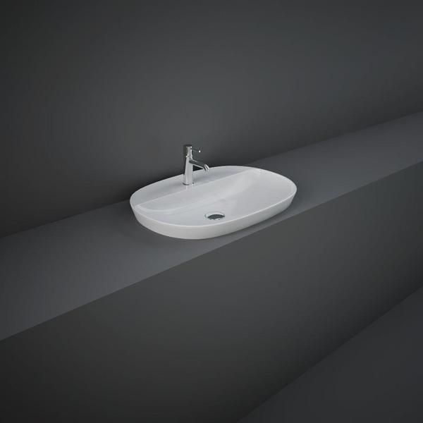 RAK Variant Oval Drop-In Wash Bsn 60Cm 1Th VARDI36001AWHA Bathroomsuites