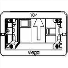 Viega base plate 8331.7 in plastic 610838