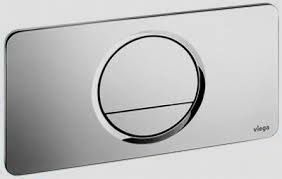 Viega Visign Flush Plate for style 13, 654504 (8333.1) Plastic Chrome Plated 271x140mm