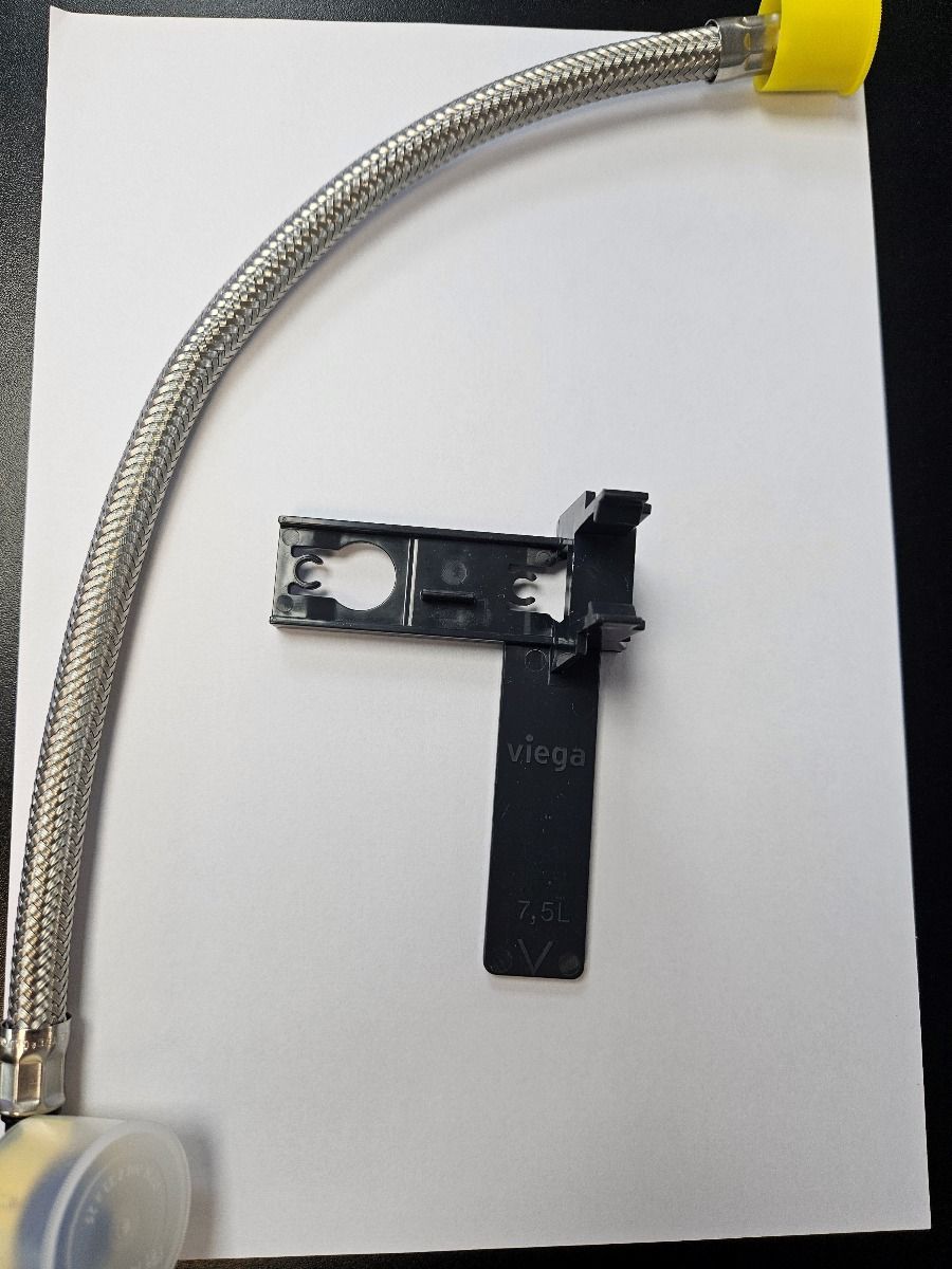 Viega Flexible hose and support clip