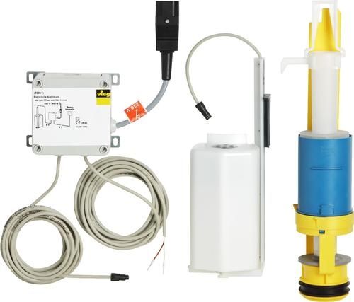 Viega WC flushing mechanism 8320.3 - Toilet flushing solution toilet flushing electronic Viega Electric release 8320.3 in 230V with push button