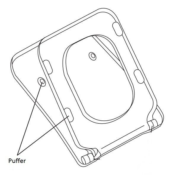 Villeroy & Boch buffers for Toilet Seat and lid / Cover 92198600 - MTSj138B