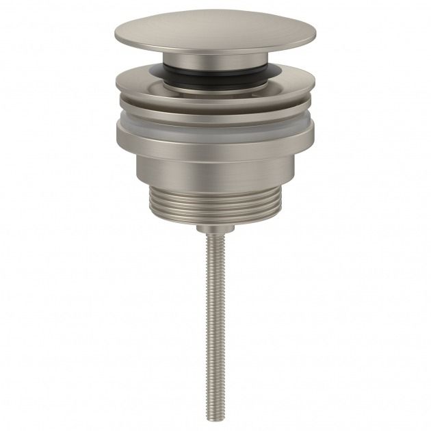 Villeroy & Boch Universal Push Open Basin Waste - Brushed Nickel Matt