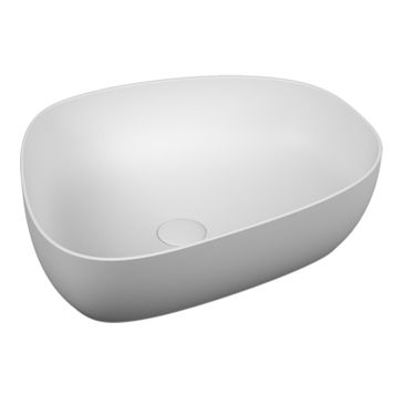Vitra Outline Pebble Bowl 56cm With Waste Cover  5991B403-0016 White 