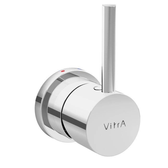 VitrA single-lever mixer A45671EXP for WC, side-integrated thermostatic valve