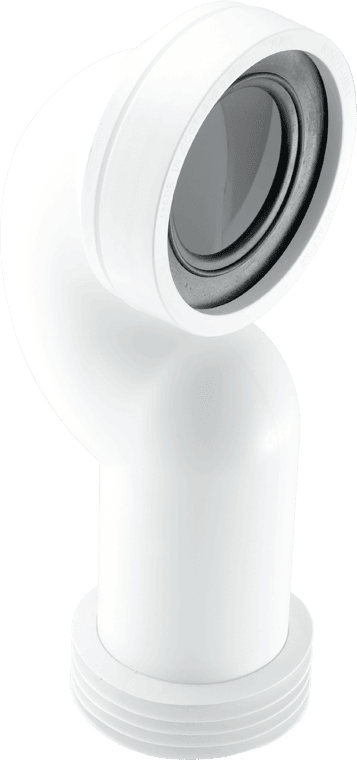 McAlpine WC-CONQ WC Conn 4″/110mm 90° Space Saving Bend Adjustable Length Rigid WC Connector