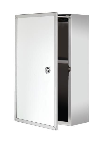 Croydex WC846005 Trent Locking Medicine Cab S/S