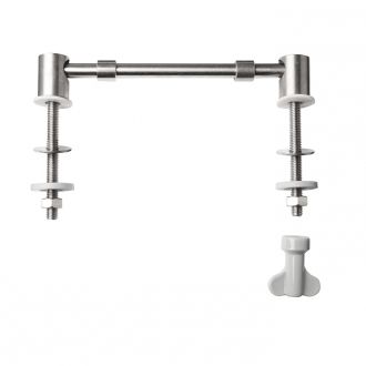 Wirquin  Celmac Bottom Fix Stainless Steel Toilet Seat Hinge Set FD211SS