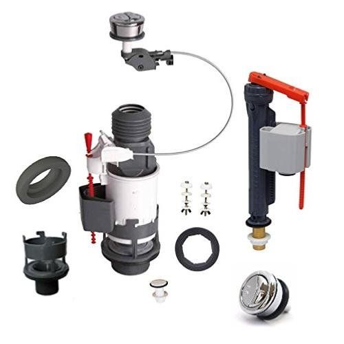 Wirquin Pro Jollyflush Universal Brass Bagged Kit Dual Flush Cistern Valve 10120269