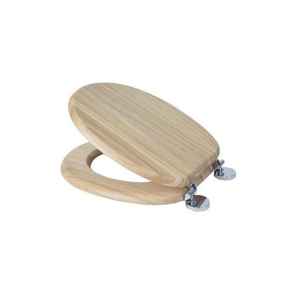 Croydex WL602376H Rutland Solid Wood Toilet Seat