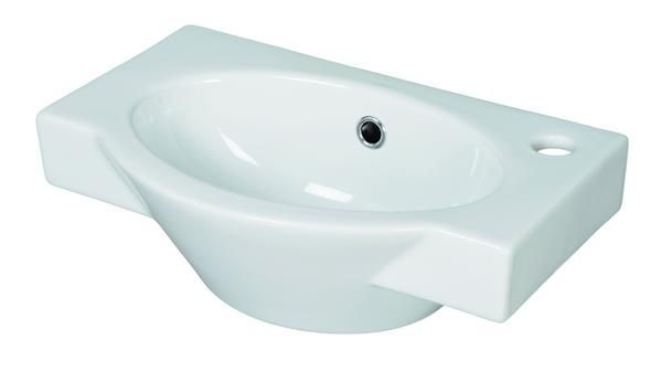 Roca  Amaya cloakroom basin 450 x 282mm - 1 right-hand taphole Z475120000