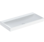 Geberit ONE washbasin, vertical outlet: B=105cm, T=48cm, Tap hole=without, Overflow=without, white / KeraTect  505.021.01.4