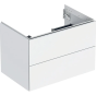 Geberit ONE cabinet for washbasin, with two drawers: Washbasin width=75cm, H=50.4cm, T=47cm, white / matt coated  505.262.00.2