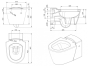 Sanindusa Newday dp compact toilet seat only with fittings 21311 