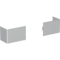 Geberit 243.444.JF.1 Cover, bottom, for Geberit Monolith sanitary module for floor-standing WC: mid-grey pearl mica