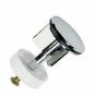 38MM Bathroom Chrome Plated Sink Waste Pop-Up Plug Kitchen Push Button Basin