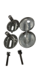 Haro Soft Close Toilet Seat Hinge Set C1102Q 405991