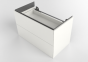 ONE cabinet for washbasin, with two drawers: B=74.5cm, H=46.5cm, T=39.5cm, white / high-gloss coated  500.381.01.1