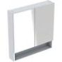 Selnova Square 58.8 cm Mirror cabinet, two doors, Light Hickory 501.267.00.1