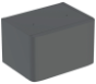 Geberit Selnova Square base: B=30cm, H=19.3cm, T=22.8cm, lava / matt coated  501.951.00.1