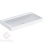 Geberit ONE washbasin, vertical outlet: B=90cm, T=48cm, Tap hole=without, Overflow=without, white / KeraTect  505.021.01.3