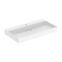 Geberit ONE washbasin, horizontal outlet: B=90cm, T=48cm, Tap hole=central, Overflow=without, white / KeraTect, glossy white   505.038.00.1