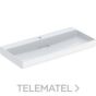 Geberit ONE washbasin, horizontal outlet: B=105cm, T=48cm, Tap hole=central, Overflow=without, white / KeraTect, glossy white   505.046.00.1