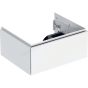Geberit ONE cabinet for washbasin, with one drawer: Washbasin width=60cm, H=26.6cm, T=47cm, white / high-gloss coated  505.071.00.1