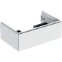Geberit ONE cabinet for washbasin, with one drawer: Washbasin width=75cm, H=26.6cm, T=47cm, white / high-gloss coated  505.072.00.1