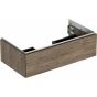 Geberit ONE cabinet for washbasin, with one drawer: Washbasin width=90cm, H=26.6cm, T=47cm, hickory / wood-textured melamine  505.073.00.6