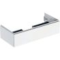 Geberit ONE cabinet for washbasin, with one drawer: Washbasin width=105cm, H=26.6cm, T=47cm, white / high-gloss coated  505.074.00.1