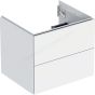 Geberit ONE cabinet for washbasin, with two drawers: Washbasin width=60cm, H=50.4cm, T=47cm, white / matt coated  505.261.00.2