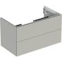 Geberit ONE cabinet for washbasin, with two drawers: Washbasin width=90cm, H=50.4cm, T=47cm, greige / matt coated  505.263.00.7