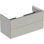Geberit ONE cabinet for washbasin, with two drawers: Washbasin width=105cm, H=50.4cm, T=47cm, greige / matt coated  505.264.00.7