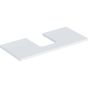 Geberit ONE washtop, central cut-out, for lay-on washbasin, bowl shape: B=105cm, H=3cm, T=47cm, white / high-gloss coated  505.274.00.1