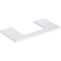 Geberit ONE washtop, central cut-out, for lay-on washbasin: B=75cm, H=3cm, T=47cm, hickory / wood-textured melamine  505.282.00.6