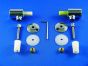 KERAMAG / TWYFORD TOILET SEAT HINGES H005A / 5906976487188 HINGES FOR THE SLOW-CLOSING WC SEAT VARIUS 99104