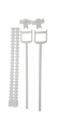 Wisa Set of fixation pins and control pins for XT DF panels 8050390111